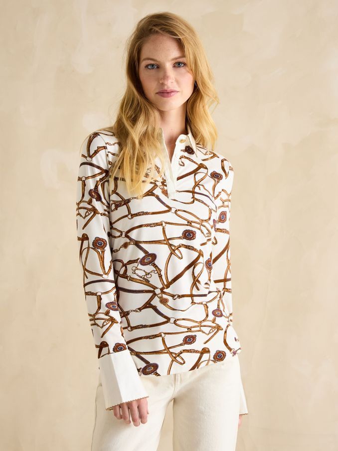 Cordelia Cream Long Sleeve Top (B23478) | £28