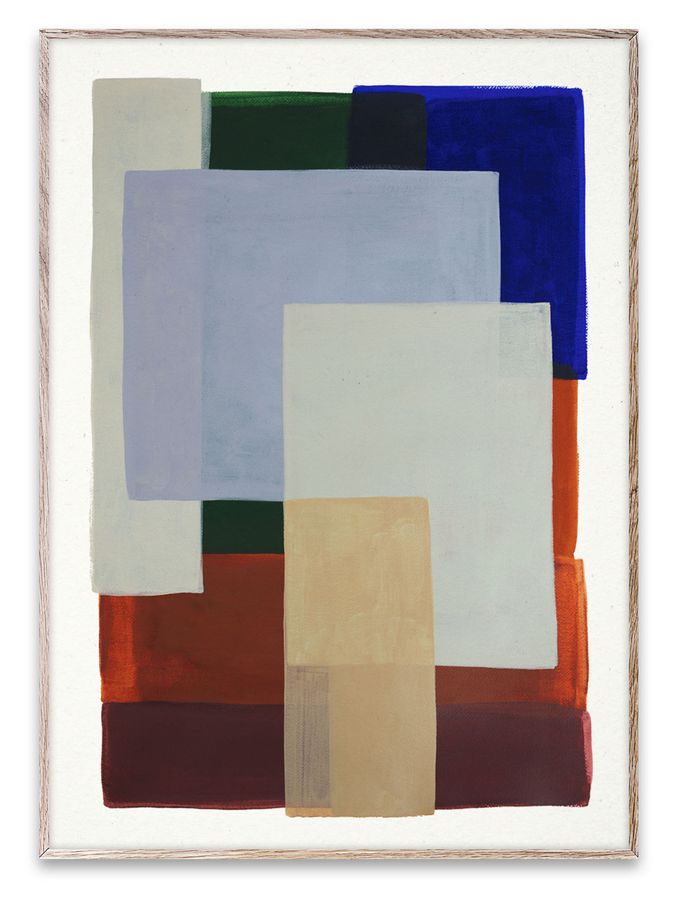 Paper Collective Multi Layers 01 Framed Wall Art Print in Natural Oak Frame (B24975) | £70 - £110