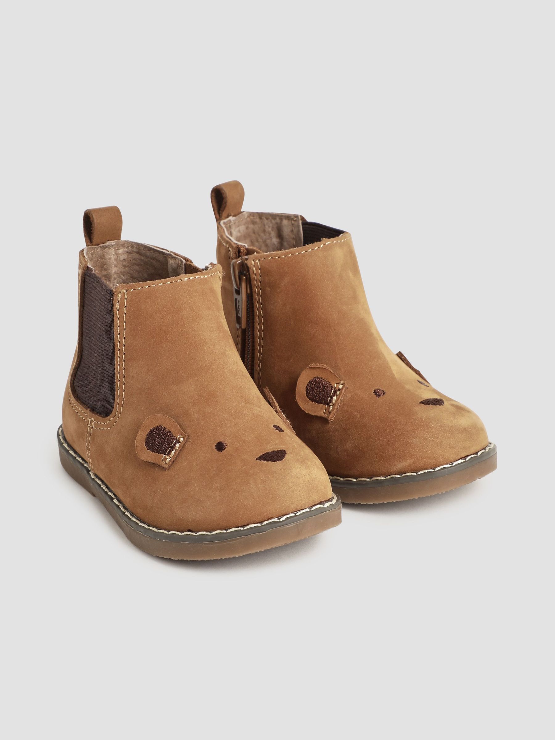 Brown Bear Leather Boots (B26707) | £30
