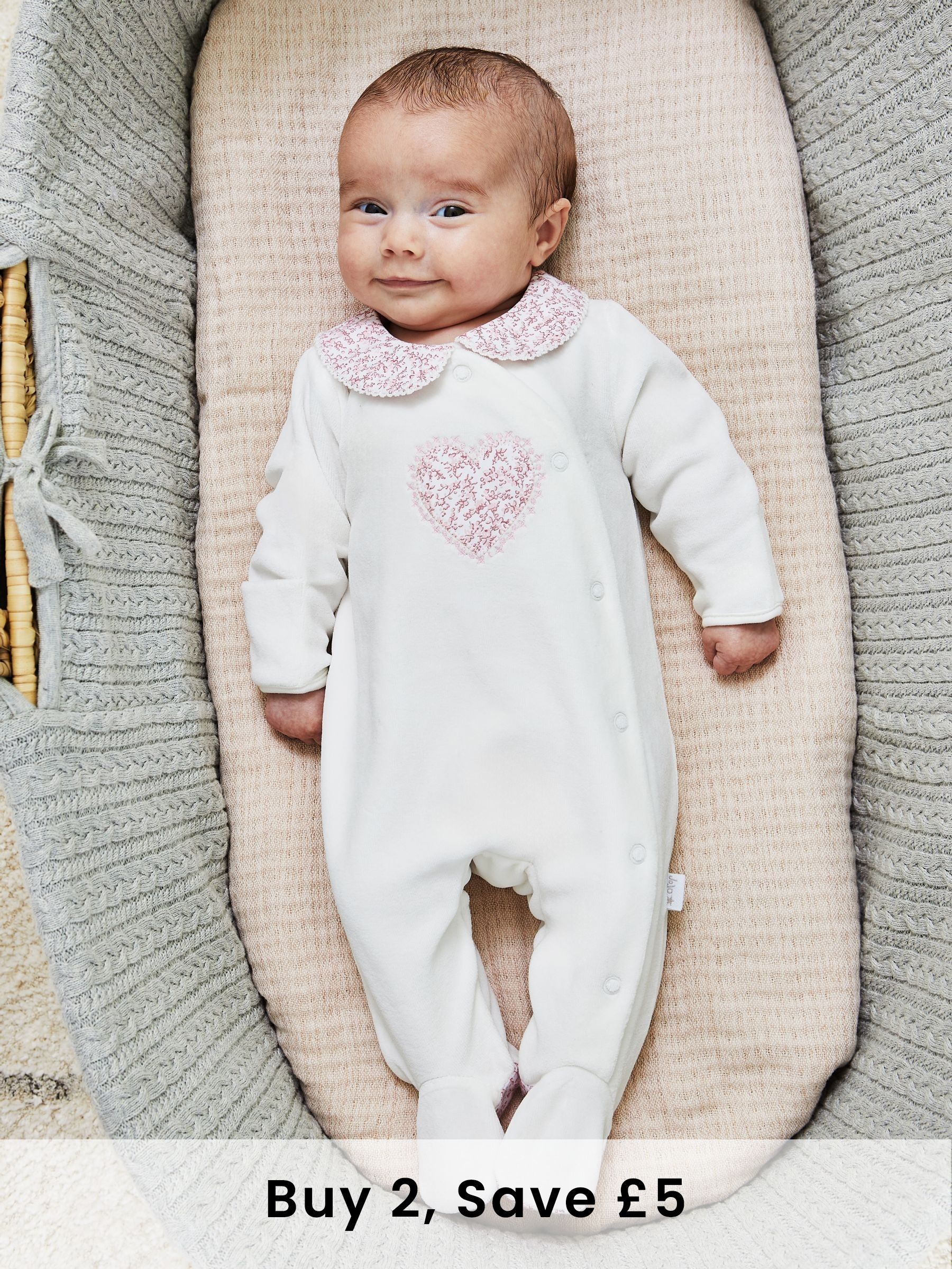 White Velour All-In-One (B26854) | £23