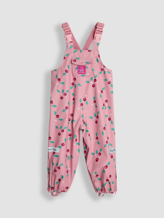 Pink Cherry Print Waterproof Dungarees (B26902) | £39.50 - £41.50