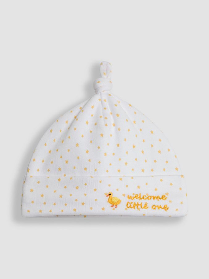 White Welcome Little One Hat (B27095) | £5