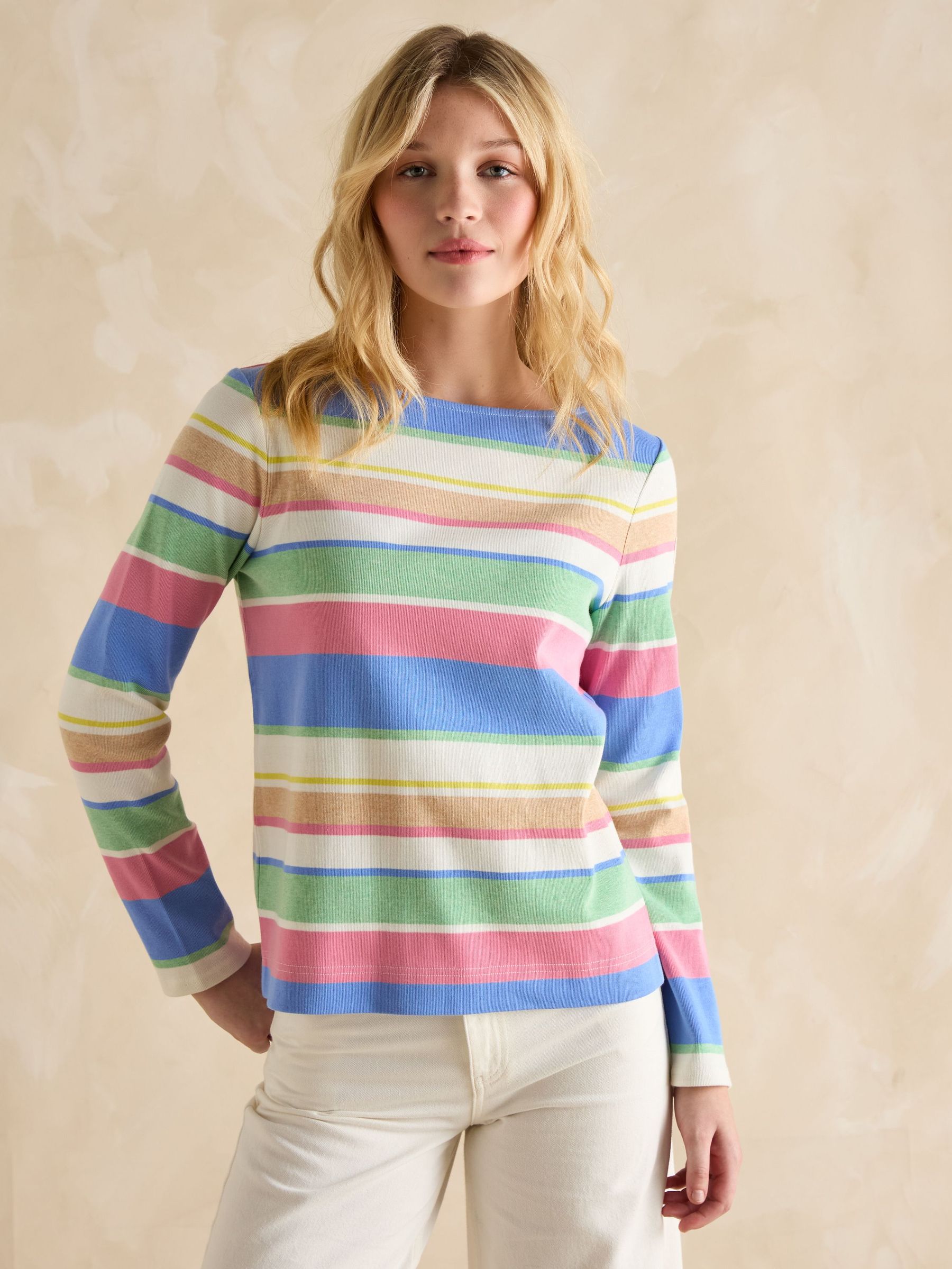 Harbour Multi Boat Neck Breton Top (B27230) | £35