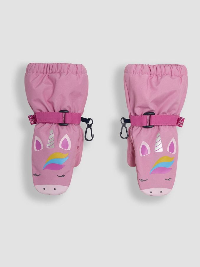 Pink Unicorn Waterproof Fleece Lined Mittens (B27647) | £19.50