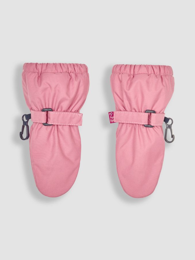 Dusty Pink Fleece Lined Mittens (B28575) | £18