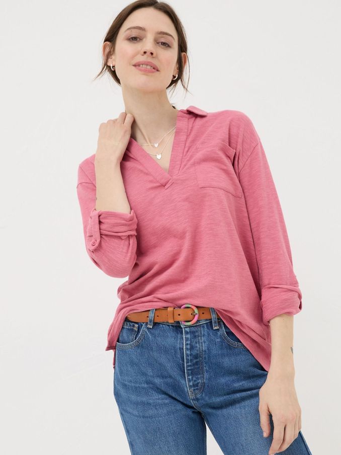 Paige Pink Jersey Shirt (B30677) | £20
