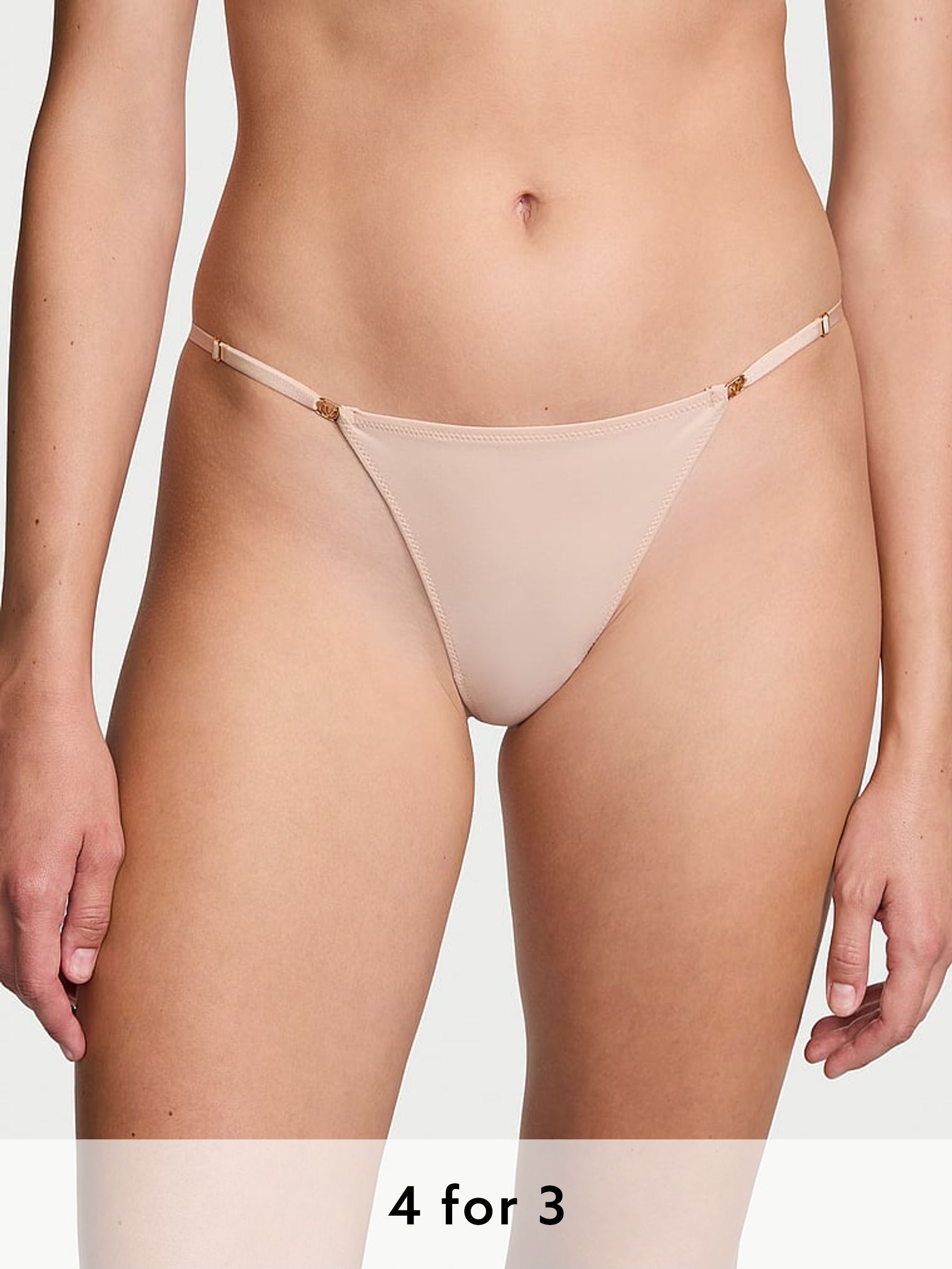 Marzipan Nude Thong Knickers (B33039) | £14