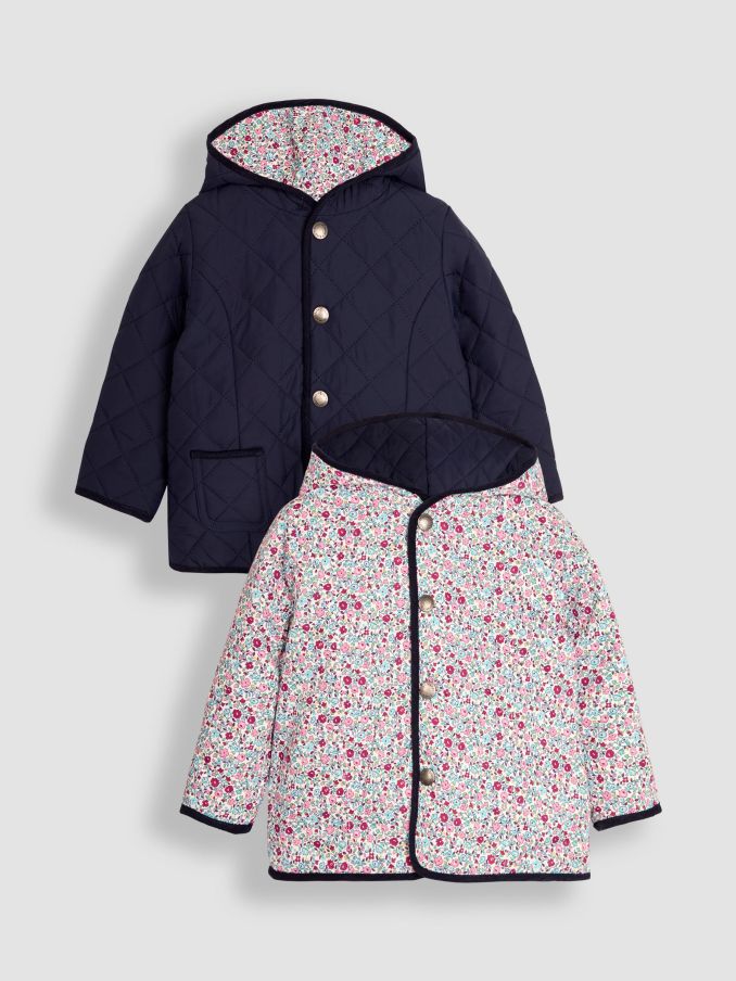 Navy Reversible Quilted Jacket (B33965) | £39.50 - £45.50