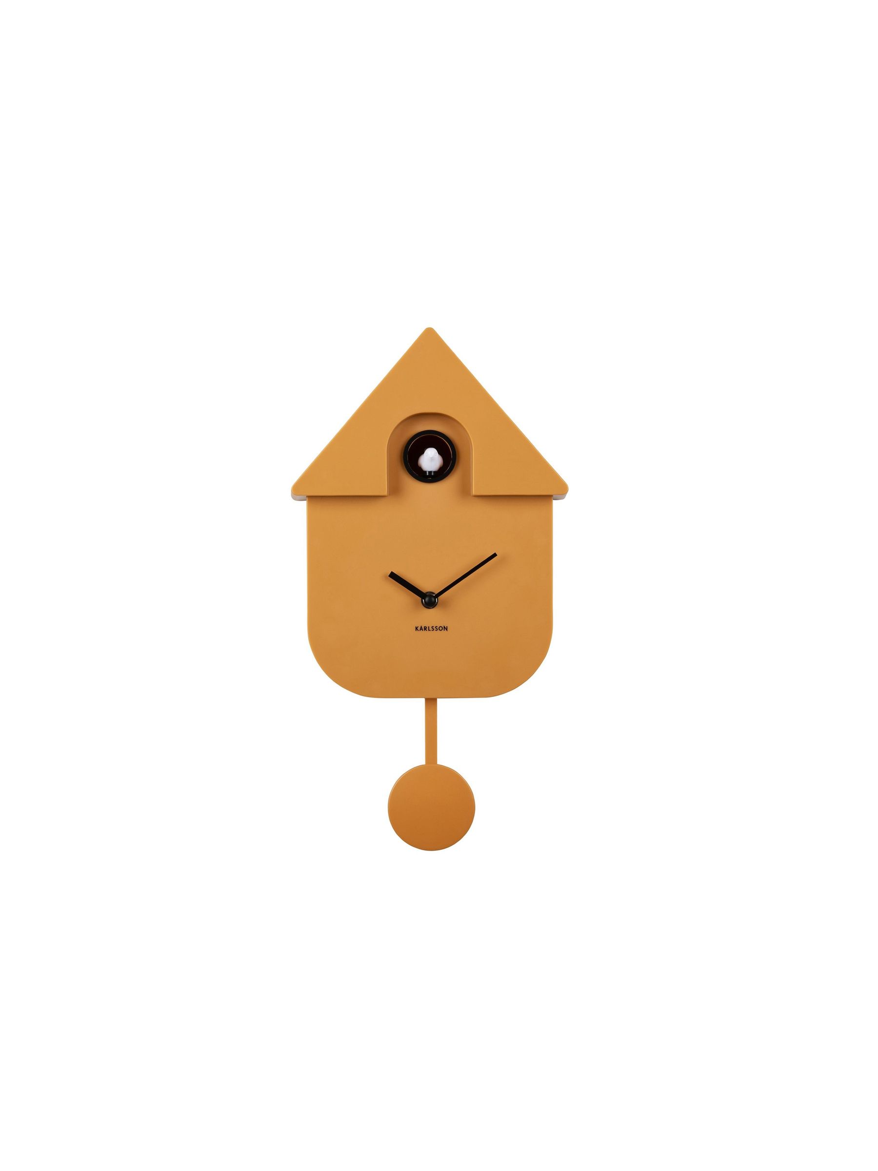 Karlsson Ochre Yellow Modern Cuckoo ABS Wall Clock (B34517) | £77