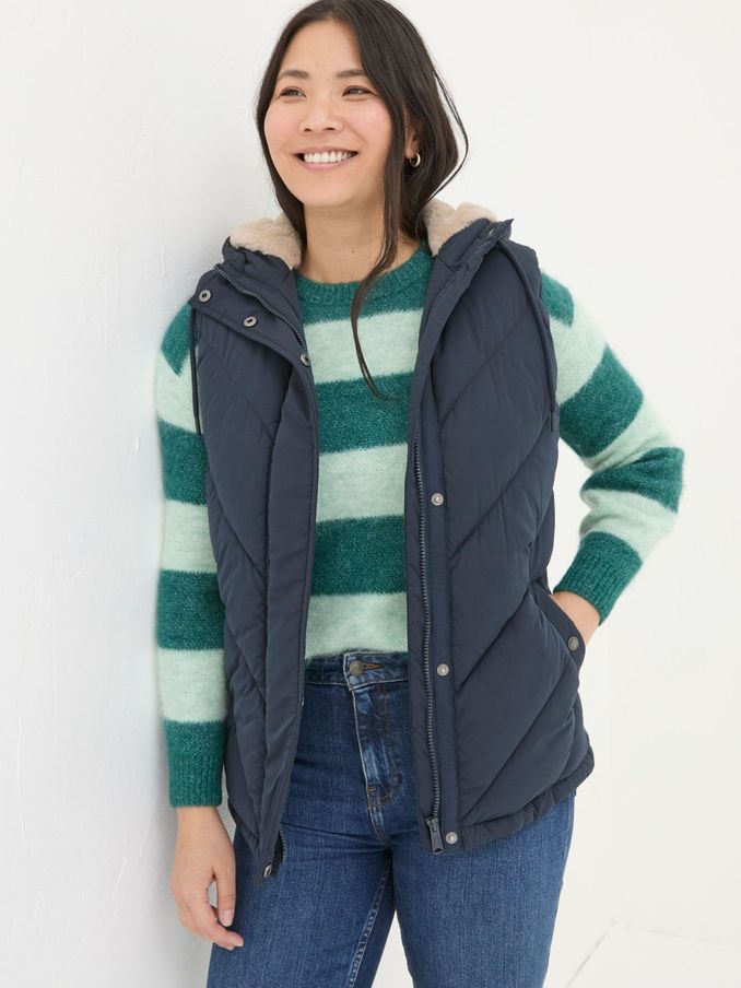 Gem Navy Puffer Gilet (B34876) | £48