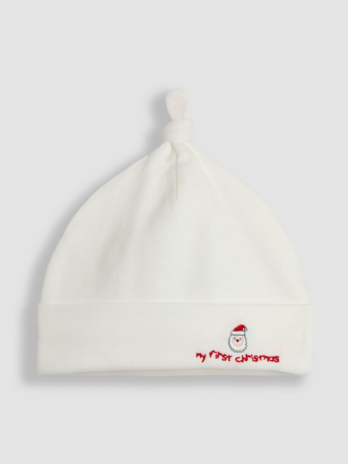 Cream My First Christmas Hat (B35926) | £2