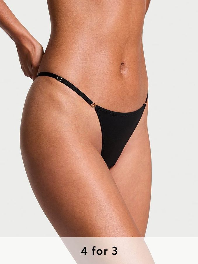 Black Thong Knickers (B38479) | £14