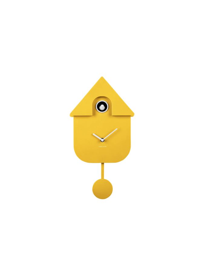 Karlsson Bright Yellow Modern Cuckoo ABS Wall Clock (B38598) | £77