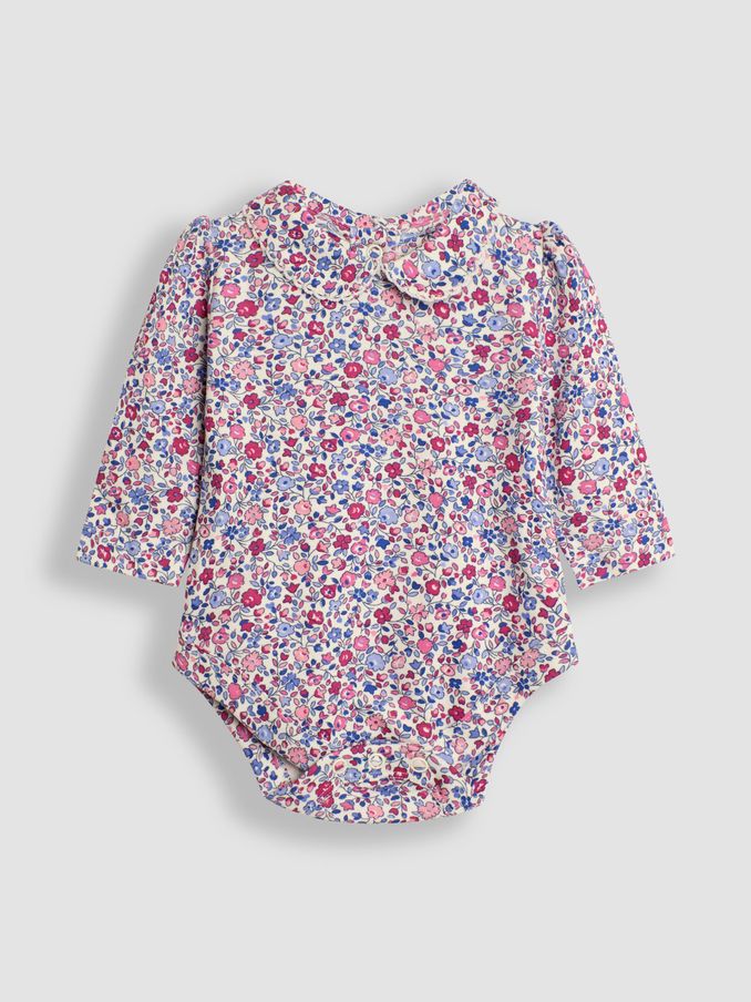 Berry Pink Ditsy Floral Peter Pan Body (B39641) | £15