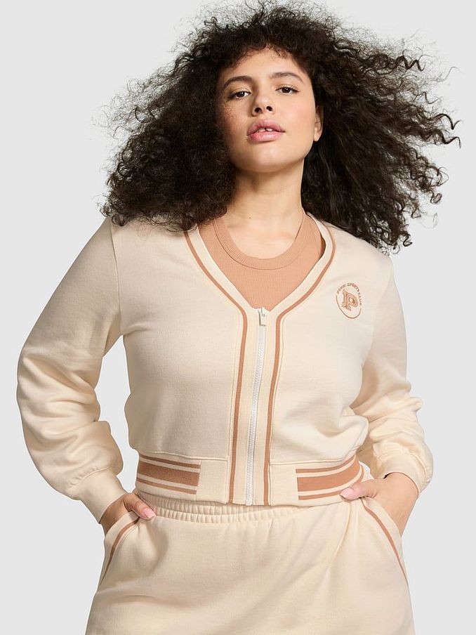 White Shell Fleece Cardigan (B39879) | £24