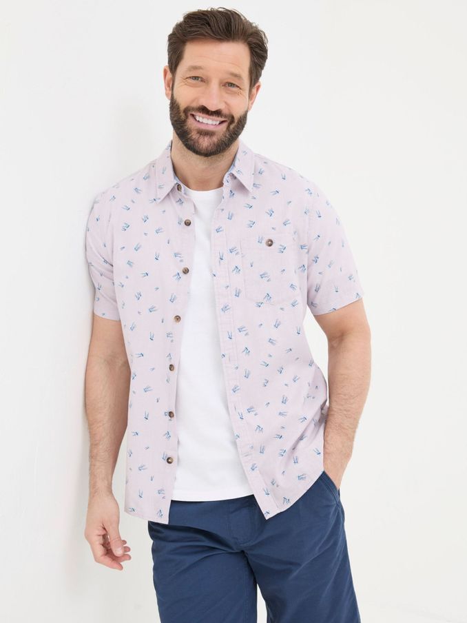 Purple Short Sleeve Jellyfish Print Shirt (B39902) | £28