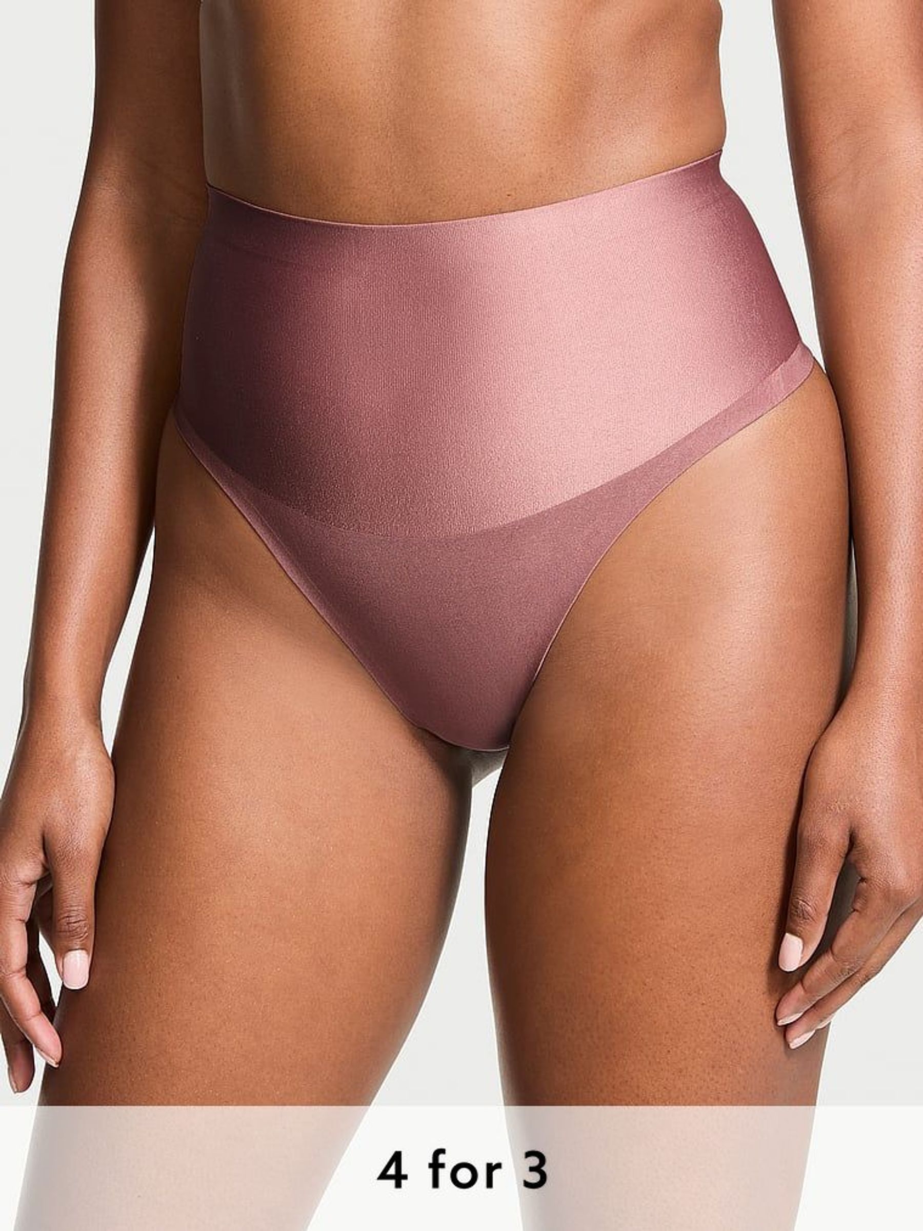 Vintage Rose Pink Thong Shaping Knickers (B40109) | £20