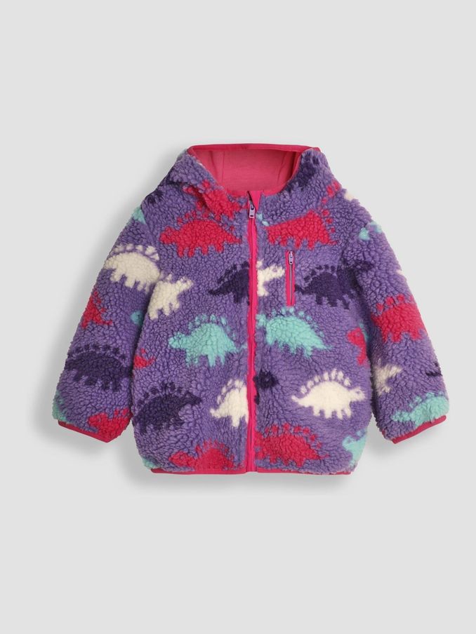 Lilac Purple Dino Teddy Fleece (B41258) | £15