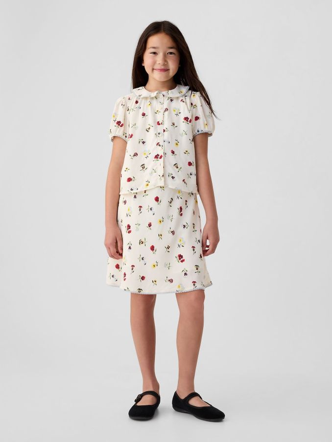 Cream x DÔEN Kids Floral Skirt (B42900) | £21