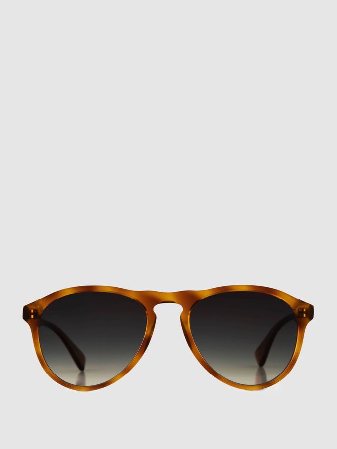 Curry and Paxton D-Shape Sunglasses in Caramel (B42945) | £105