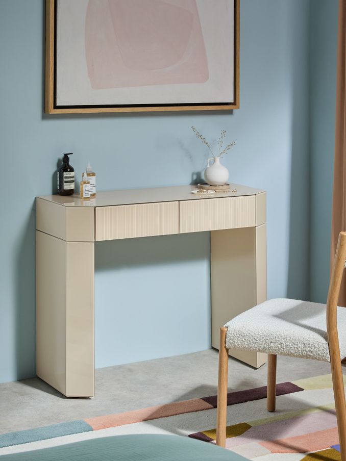 Eleni Dressing Table in Ecru White (B44960) | £499