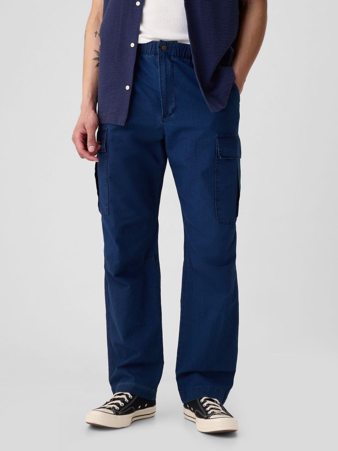 Blue Cargo Trousers (B45371) | £16