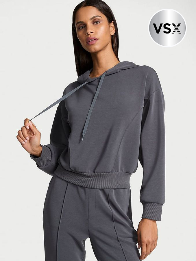 Grey Featherweight Knit Hoodie (B46443) | £59