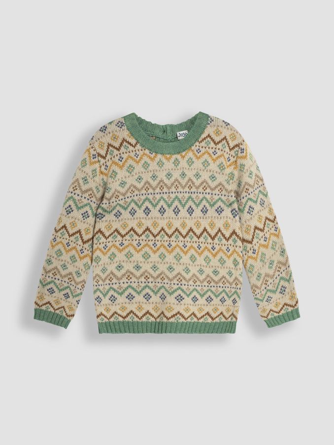Natural Fair Isle Pattern Jumper (B46603) | £13
