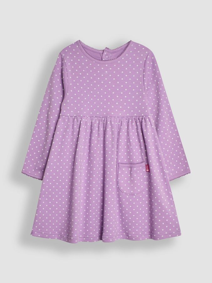 Lilac Purple Spot Dress (B47120) | £8