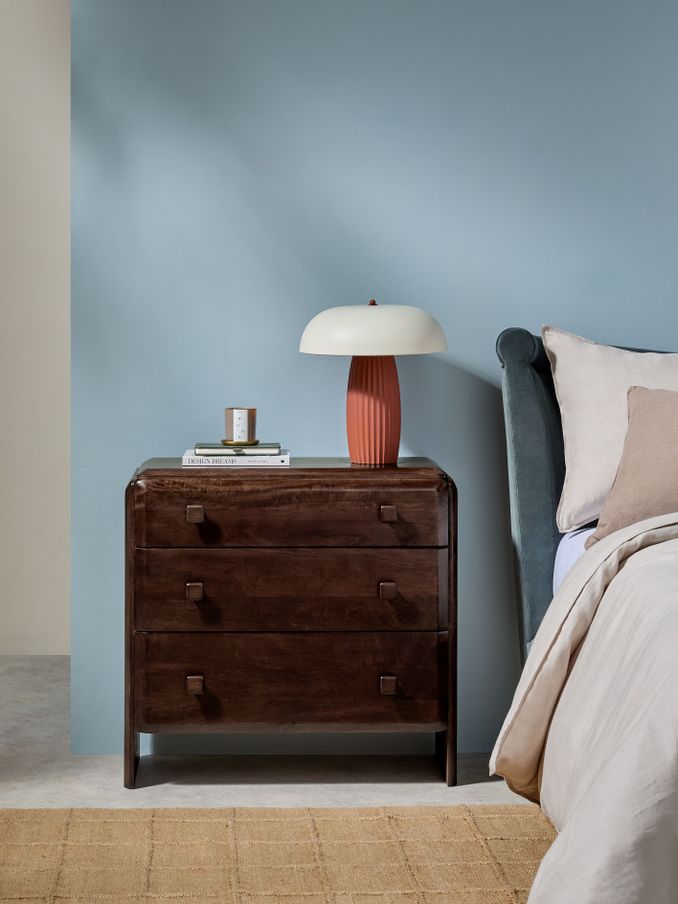 Payton Mango Wood 3 Drawer Chest of Drawers in Brown (B49114) | £749