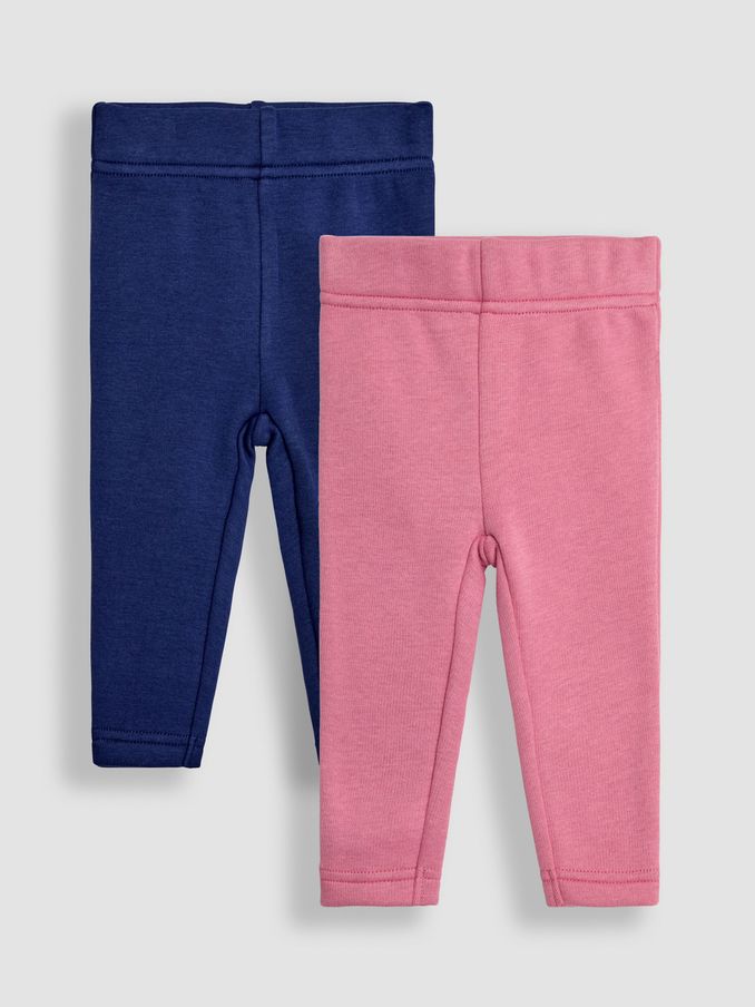 Pink Fleece-Lined Leggings 2 Pack (B50301) | £20
