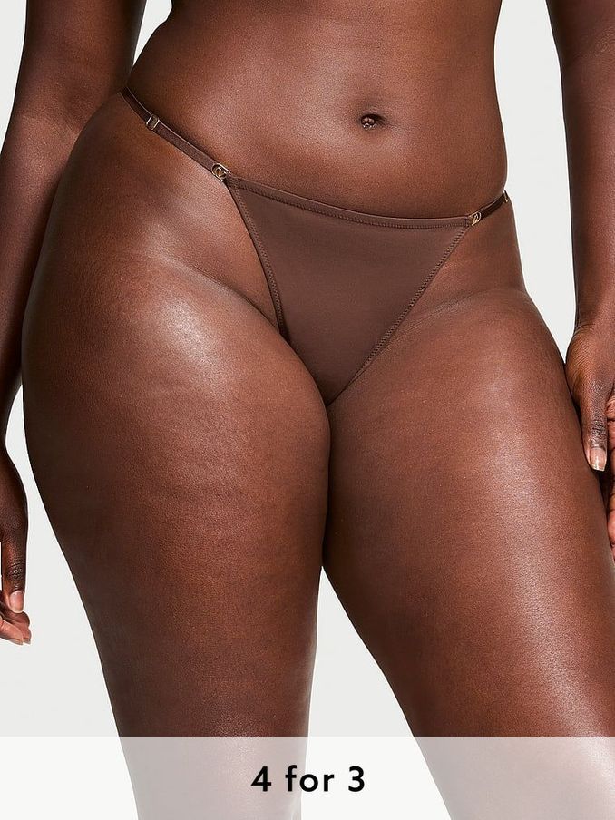 Ganache Nude Thong Knickers (B50907) | £14