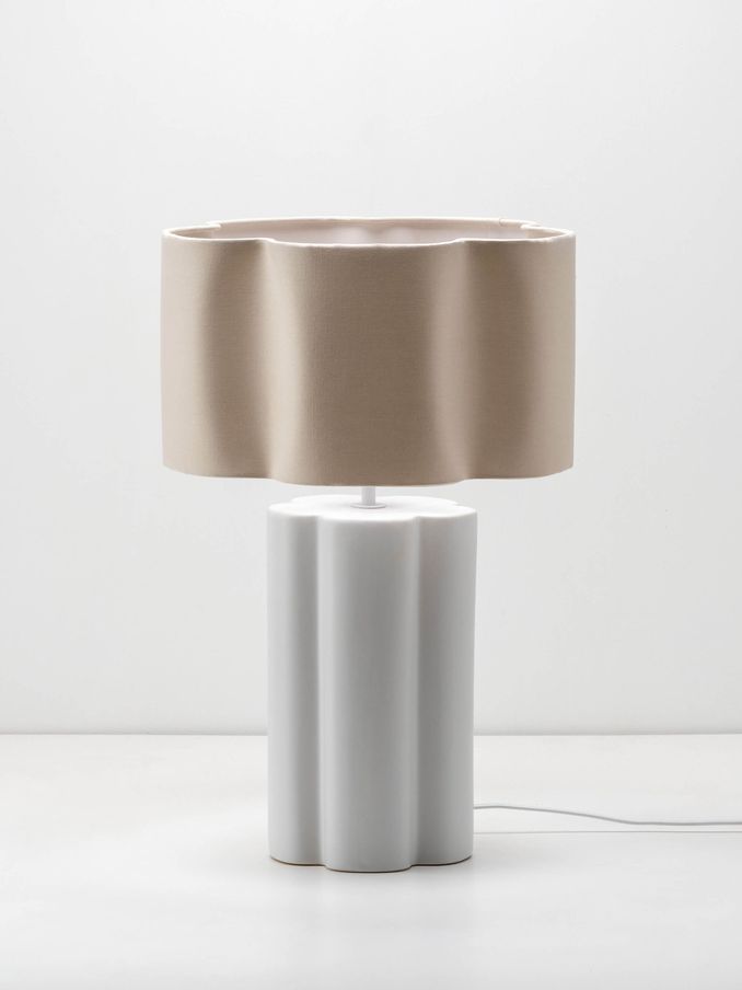 Houseof. White Flower Ceramic Table Light (B51011) | £200