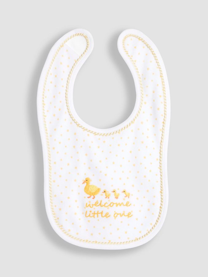 White Welcome Little One Bib (B52341) | £6