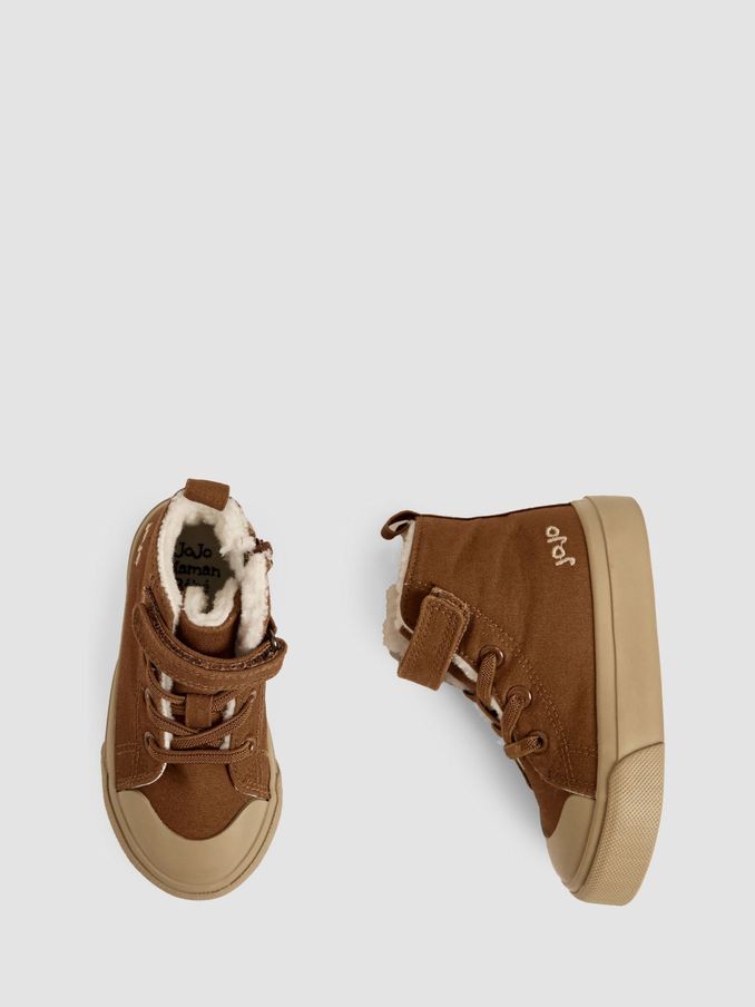 Brown Canvas High Top Trainers (B54992) | £25.50 - £27.50