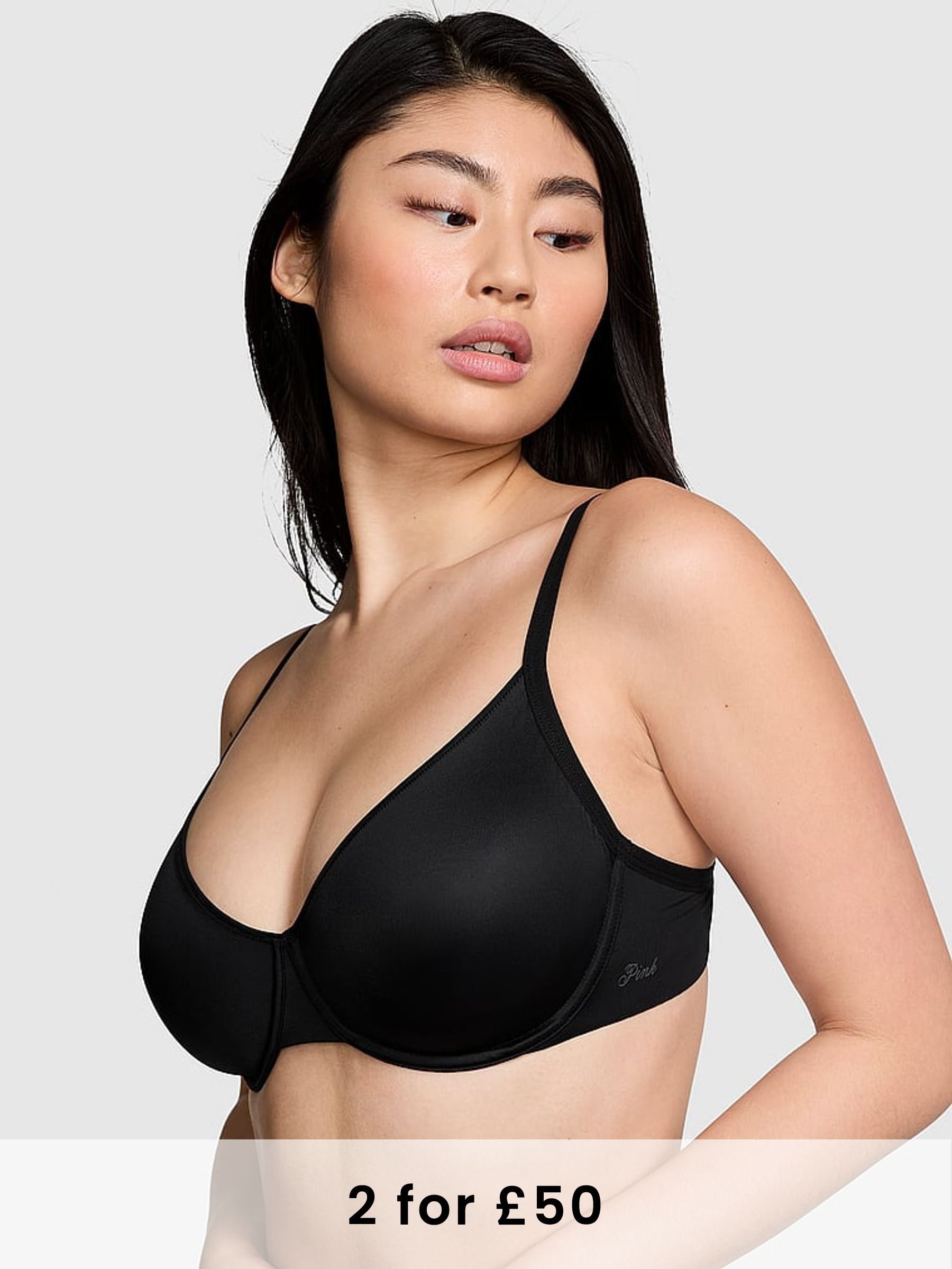 Black Soft Stretch Unlined Scoop Bra (B57043) | £25