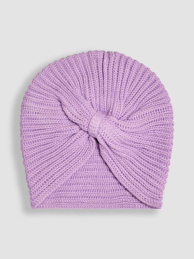 Lilac Knitted Turban (B58724) | £9.50