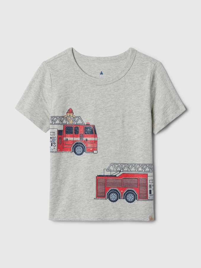 Grey Graphic Short Sleeve Crew Neck Baby T-Shirt (Newborn-5yrs) (B58954) | £5