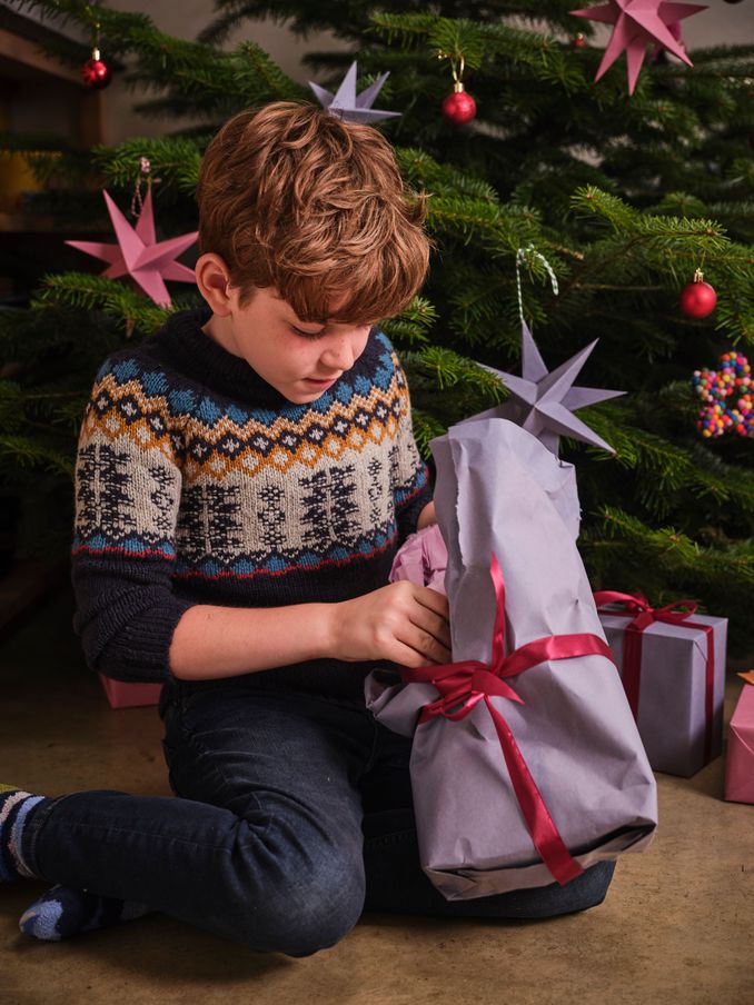 Blue Fair Isle Yoke Jumper (B60875) | £18