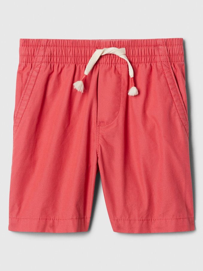 Red Poplin Pull On Baby Shorts (Newborn-5yrs) (B61185) | £9