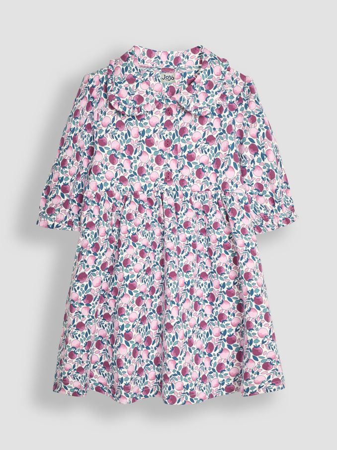 Berry Pink Apple Peter Pan Dress (B62764) | £10