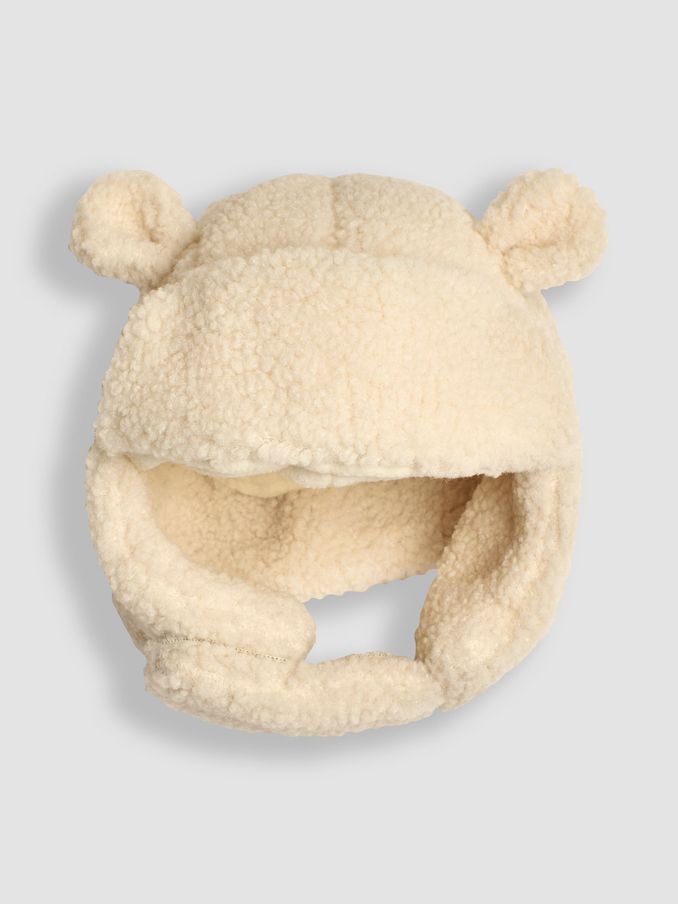Cream Cosy Borg Hat (B63071) | £19.50