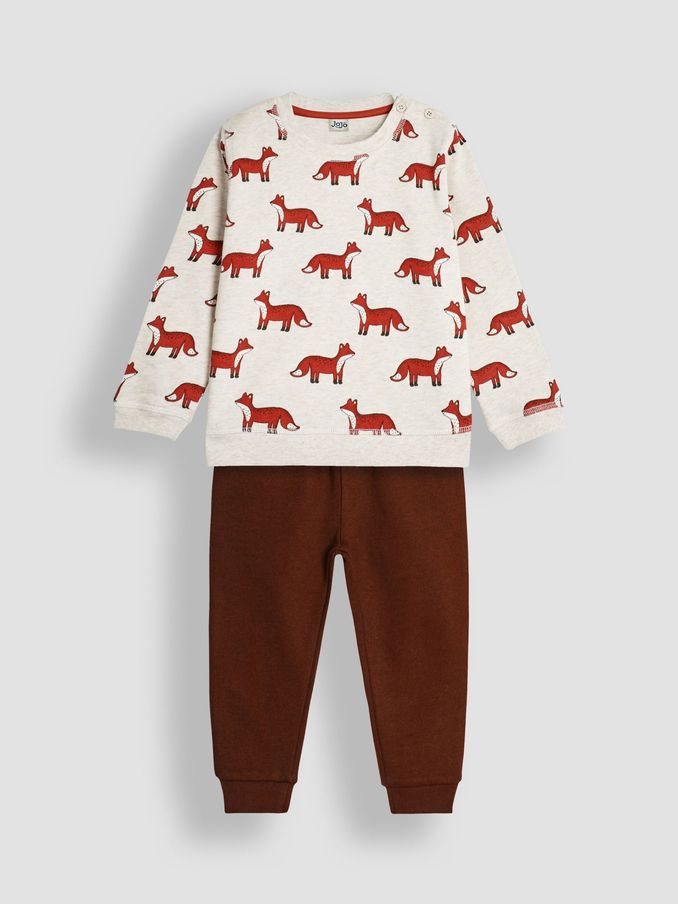 Natural Print Sweatshirt & Joggers Set (B63648) | £12