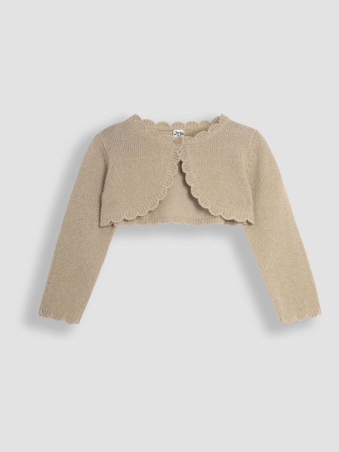 Gold Lace Knit Bolero Cardigan (B65571) | £16