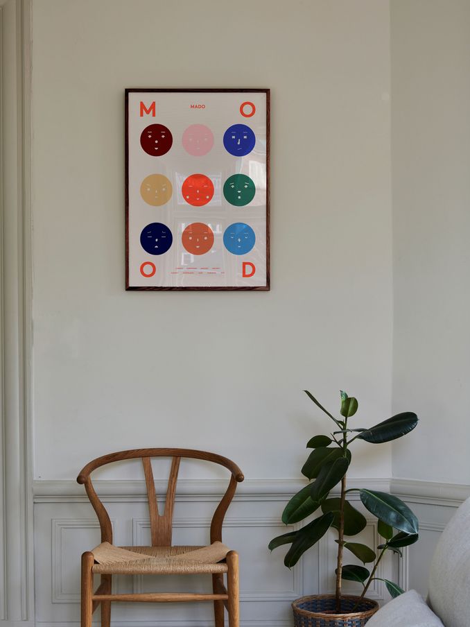 Paper Collective Cream Nine Moods Framed Wall Art Print in Dark Oak Frame (B66041) | £70 - £110