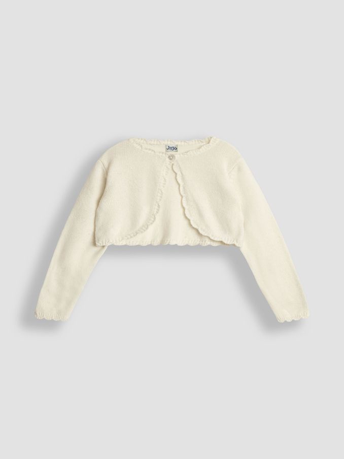 Cream Lace Knit Bolero Cardigan (B69585) | £16