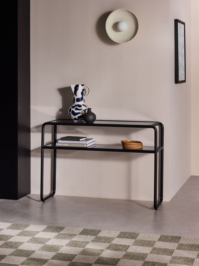 Dunston Console Table in Black (B71806) | £349