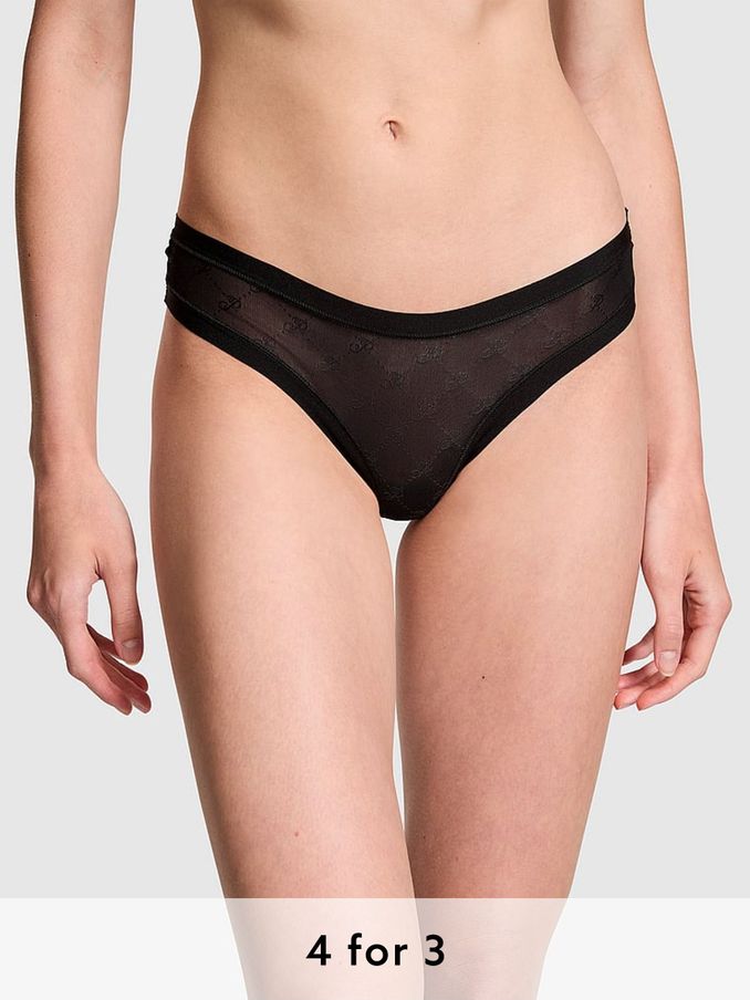 Black Thong No Show Knickers (B73373) | £9