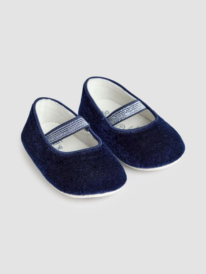 Navy Ballet Pram Shoes (B74210) | £21 - £22