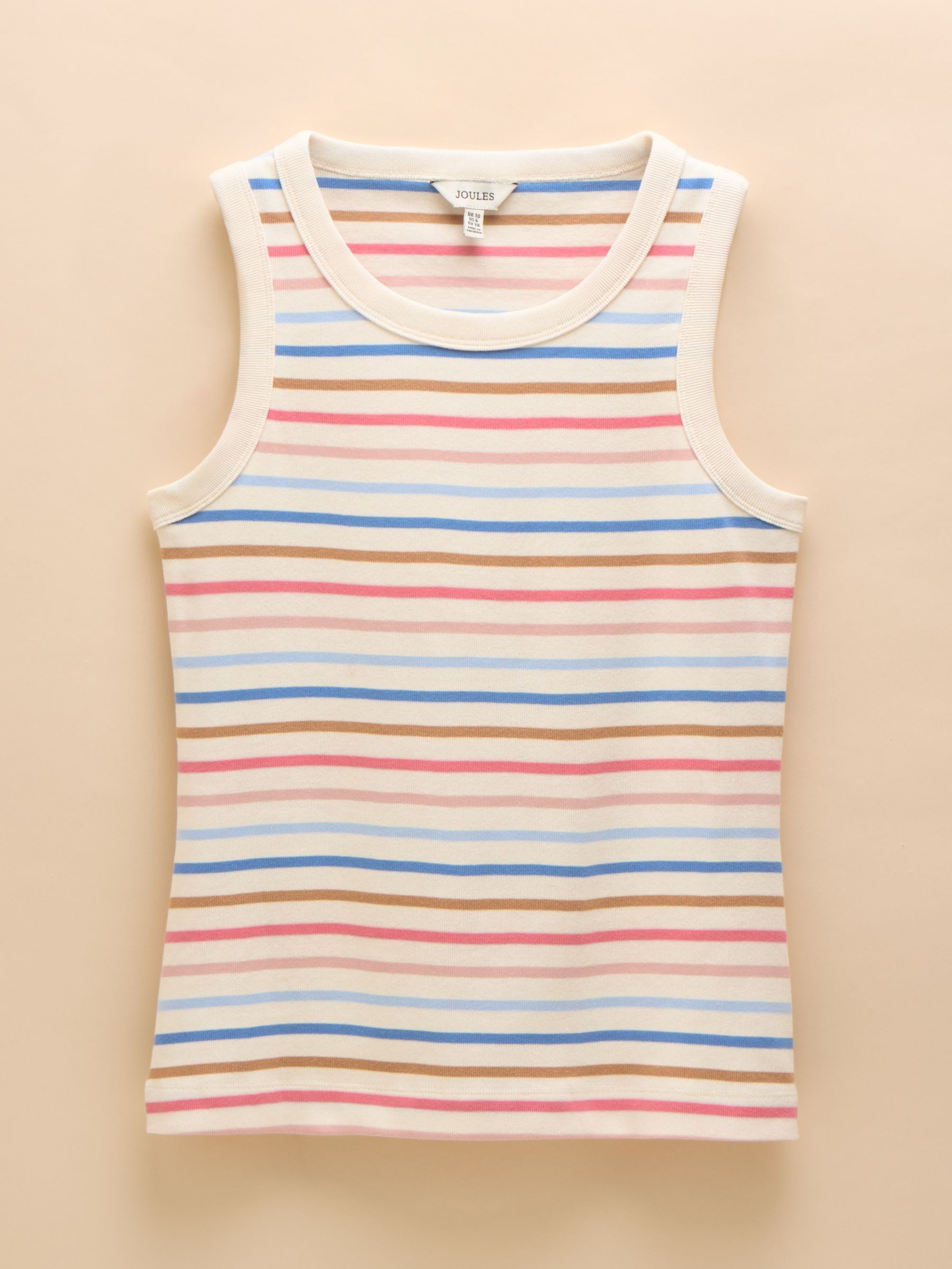 Multi Striped Premium Ribbed Jersey Vest